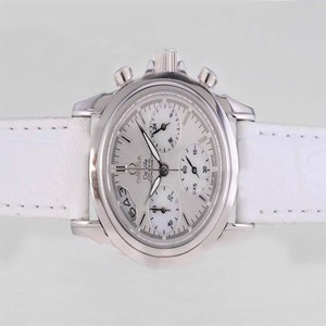 Omega Speedmaster Broad Arrow 3855.75.12 White Dial Quartz Chronograph 31mm Watch
