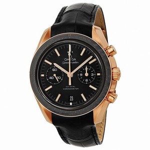 Omega Speedmaster Moonwatch Black Dial Chronograph 18kt Rose Gold Black Alligator Leather Men's Watch 311.63.44.51.01.001