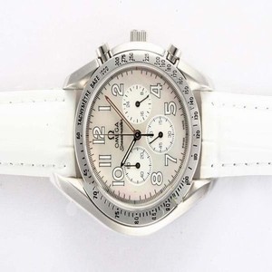 Omega Speedmaster Reduced 3815.70.36 36mm White Dial Quartz Chronograph Watch