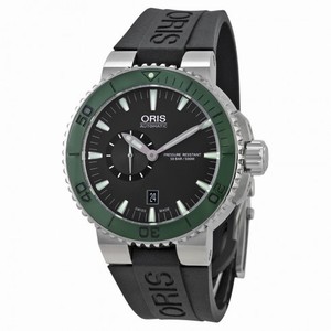 Oris Aquis Automatic Black Dial Stainless Steel Black Rubber Men's Watch 743-7673-4157RS