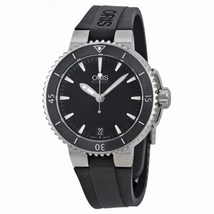 Oris Aquis Black Dial Black Ceramic Mid Size Watch 733-7652-4154RS