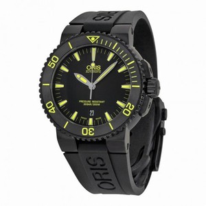 Oris Aquis Date Automatic Black Dial Black Rubber Men's Watch 733-7653-4722RS