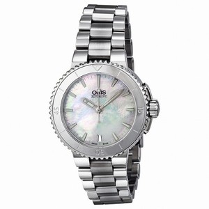 Oris Aquis Date Automatic Mother of Pearl Dial Ladies Watch 733-7652-4151MB