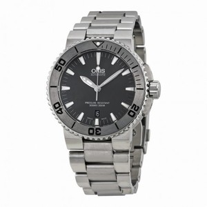 Oris Aquis Date Dark Grey Dial Stainless Steel Men's Watch 733-7653-4153MB