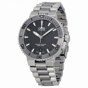 Oris Aquis Date Grey Dial Stainless Steel Men's Watch 01 733 7676 4153-07 8 21 10P