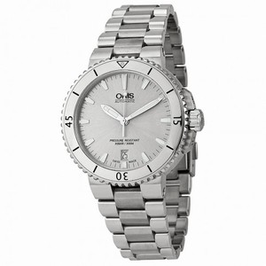 Oris Aquis Date Silver Dial Stainless Steel Men's Watch 01 733 7676 4141-07 8 21 10P