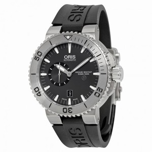 Oris Aquis Grey Dial Rubber Automatic Men's Watch 743-7664-7253RS
