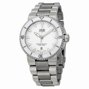 Oris Aquis White Dial Stainless Steel Automatic Men's Watch 733-7653-4156MB