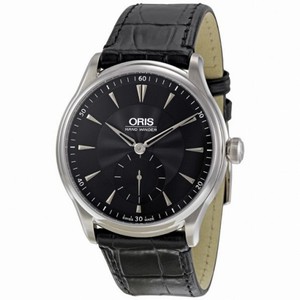 Oris Artelier Black Guilloche Dial Men's Watch 396-7580-4054LS