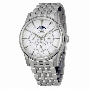 Oris Artelier Complication Automatic Silver Dial Stainless Steel Watch 781-7703-4051MB