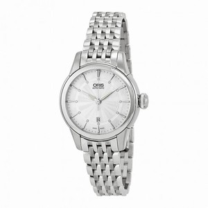 Oris Artelier Date Silver Dial Stainless Steel Ladies Watch 01 561 7687 4051-07 8 14 77