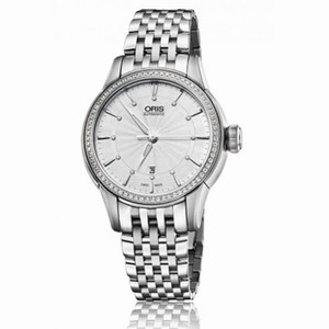 Oris Artelier Date Silver Dial Stainless Steel Ladies Watch 01 561 7687 4951-07 8 14 77