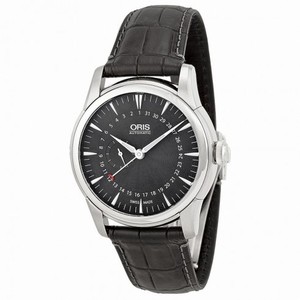 Oris Artelier Pointer Date Black Dial Black Leather Men's Watch 01 744 7665 4054-07 5 22 71FC