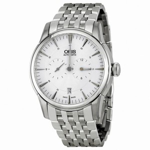 Oris Artelier Regulateur Automatic Silver Guilloche Dial Men's Watch 749-7667-4051MB