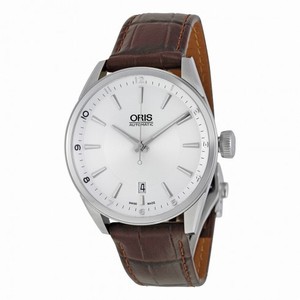Oris Artix Automatic Silver Dial Brown Leather Men's Watch 733-7713-4031LS