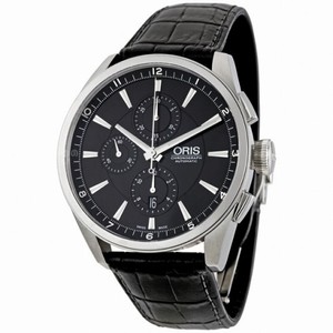 Oris Artix Chronograph 44mm Leather Strap Watch 674-7644-4054LS