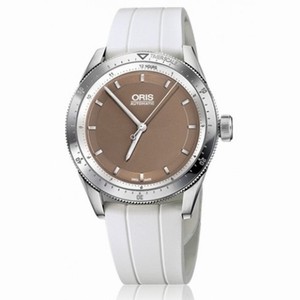 Oris Artix GT Brown Dial White Rubber Ladies Watch 01 733 7671 4152-07 4 18 20FC