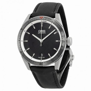 Oris Artix GT Date Black Dial Black Leather Men's Watch 733-7671-4154LS