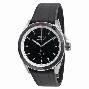 Oris Artix GT Day Date Black Dial Automatic Rubber Strap Men's Watch 735-7662-4154RS