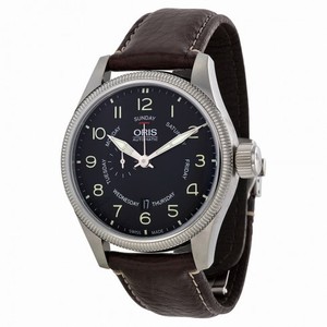 Oris Big Crown Black Dial Brown Leather Men's Watch 745-7688-4064LS