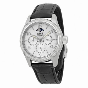 Oris Big Crown Complication Automatic Silver Dial Black Rubber Strap Men's Watch 582-7678-4061RS