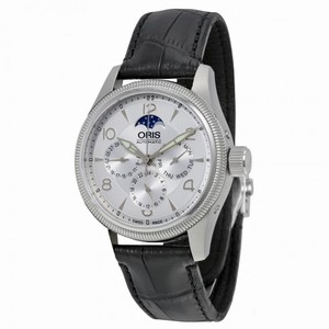 Oris Big Crown Complication Silver Dial Black Leather Men's Watch 582-7678-4061LS