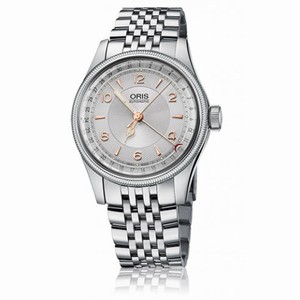 Oris Big Crown Original Pointer Date Silver Guilloche Dial Stainless Steel Men's Watch 01 754 7696 4061-07 8 20 30