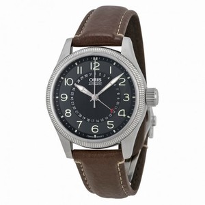 Oris Big Crown Pointer Date  Black Dial Brown Leather Men's Watch 01 754 7679 4064-07 5 20 78FC
