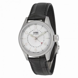 Oris Big Crown Pointer Date Silver Dial Black Leather Men's Watch 01 754 7679 4061-07 5 20 76FC