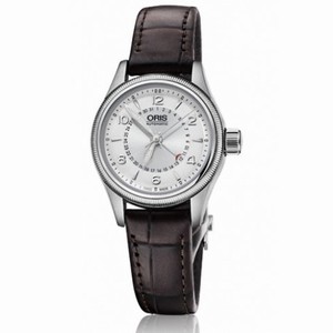Oris Big Crown Pointer Date Silver Dial Black Leather Stainless Steel Unisex Watch 01 594 7680 4061-07 5 14 76FC