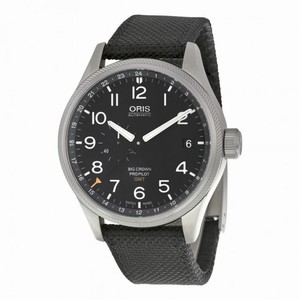 Oris Big Crown Pro Pilot Automatic Black Dial Black Textile Men's Watch 748-7710-4164BLKFS