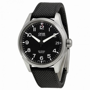Oris Big Crown Pro Pilot Automatic Black Dial Black Textile Men's Watch 751-7697-4164FS