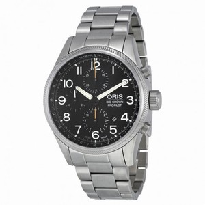 Oris Big Crown Pro Pilot Chronograph Black Dial Stainless Steel Watch 774-7699-4134MB