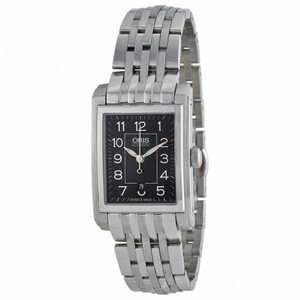 Oris Black Dial Stainless Steel Ladies Watch 561-7656-4034MB