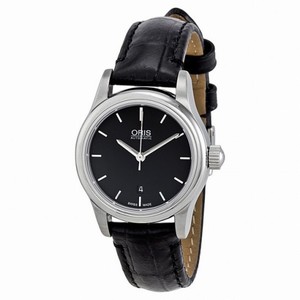 Oris Classic Date Automatic Black Dial Stainless Steel Ladies Watch 561-7650-4054LS