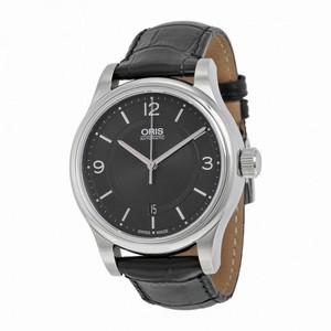 Oris Classic Date Black Dial Black Leather Men's Watch 01 733 7594 4034-07 5 20 11