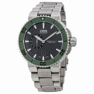 Oris Divers Automatic Grey Dial Stainless Steel Men's Watch 743-7673-4157MB