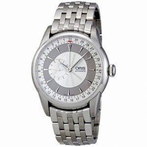 Oris Men's Artelier Silver Dial Stainless Steel Bracelet Automatic Watch 644-7597-4051MB