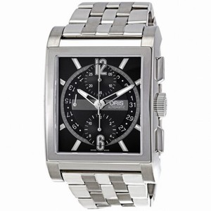 Oris Men's Rectangular Titanium Chronograph  Automatic Watch 674-7625-7064MB