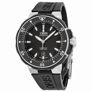 Oris ProDiver Date Black Dial Black Rubber Men's Watch 733-7682-7154RS