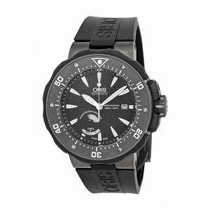 Oris ProDiver Hirondelle Limited Edition Black Dial Black Rubber Men's Watch 01 667 7645 7294-Set