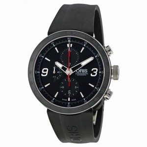 Oris TT1 Automatic Chronograph Black Rubber Strap Men's Watch 674-7659-4174RS