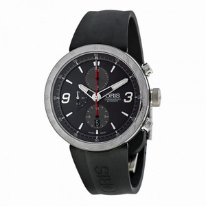 Oris TT1 Chrono Black Rubber Stainless Steel Men's Watch 01 674 7659 4163 07 4 25 06