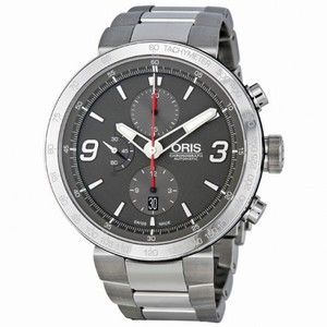 Oris TT1 Chronograph Grey Dial  Stainless Steel Men's Watch 674-7659-4163MB