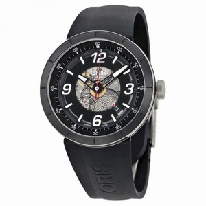 Oris TT1 Skeleton Engine Black Rubber Strap Men's Watch 733-7668-4114RS