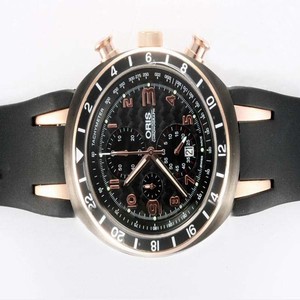 Oris TT3 Chronograph Automatic 67475877764RS PVD Case 42mm Mens Watch