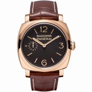 Panerai 1940 Oro Rosso Manual Wind Brown Dial 18k Rose Gold Men's Watch PAM00398