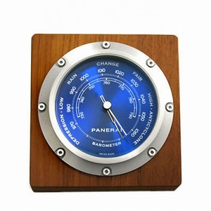 Panerai Blue Dial Wood and Stainless Steel Barometer PAM00257