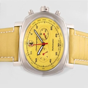 Panerai Ferrari Scuderia FER00008 Stainless Steel Case Yellow Dial 45mm Watch