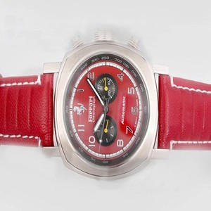 Panerai Ferrari Scuderia FER00011 Red Dial Automatic Stainless Steel Bezel Watch